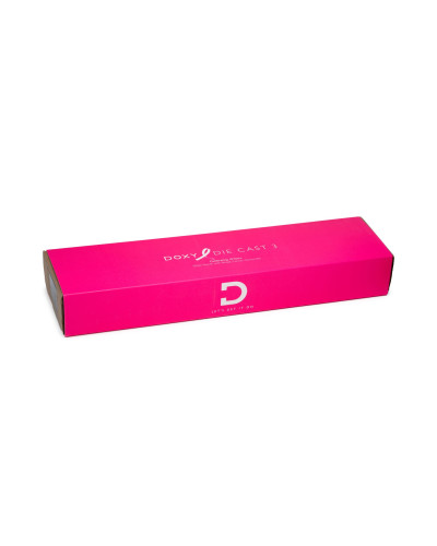 Вибромассажер DOXY Die Cast 3 Hot Pink, очень мощный, питание 220В, металлический корпус - Фото №8