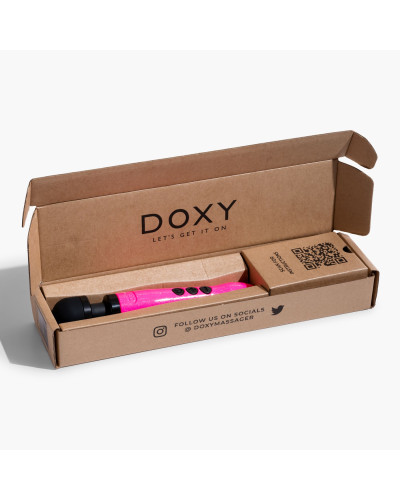 Вибромассажер DOXY Die Cast 3 Hot Pink, очень мощный, питание 220В, металлический корпус - Фото №9