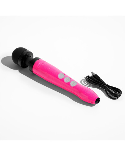 Вибромассажер DOXY Die Cast 3R Hot Pink, очень мощный, перезаряжаемый, металлический корпус - Фото №3