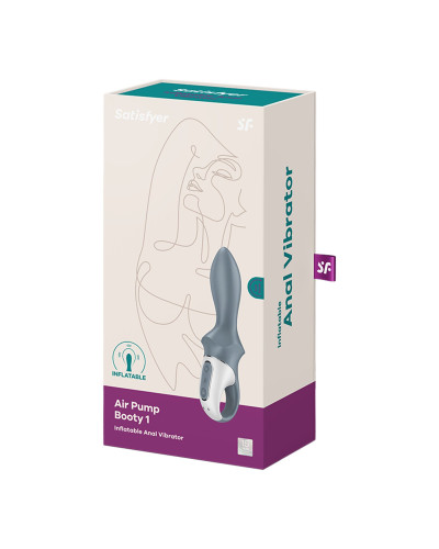 Анальний вібратор Satisfyer Air Pump Booty 1, надувається - Фото №6