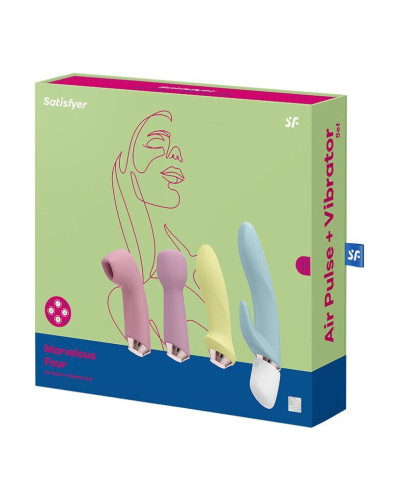 Подарунковий набір секс-іграшок Satisfyer Marvelous Four (м'ята упаковка!!!) - Фото №7