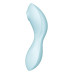 Вакуумний смарт-стимулятор із вібрацією Satisfyer Curvy Trinity 5 (Blue) (м'ята упаковка!!!) - Фото №5