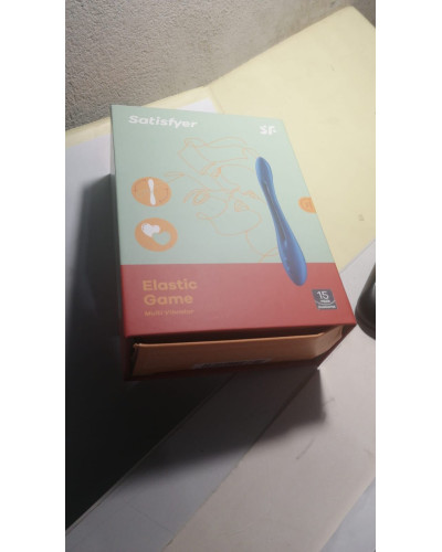 Универсальный гибкий вибратор для пар Satisfyer Elastic Game Dark Blue (мятая упаковка!!!) - Фото №2