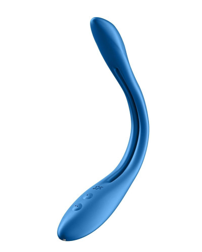 Универсальный гибкий вибратор для пар Satisfyer Elastic Game Dark Blue (мятая упаковка!!!) - Фото №6