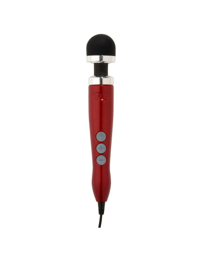 Вибромассажер DOXY Die Cast 3 Candy Red, очень мощный, питание 220В, металлический корпус - Фото №1