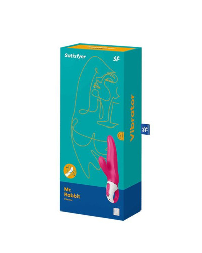 Потужний вібратор-кролик Satisfyer Vibes Mr. Rabbit, два мотори, литий силікон, 12 режимів роботи - Фото №3