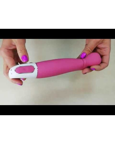 Мощный вибратор Satisfyer Vibes Petting Hippo с гибким стволом, литой силикон, 12 режимов работы - Фото №3