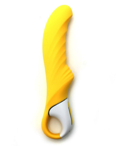 Потужний вібратор Satisfyer Vibes Yummy Sunshine з гнучким стовбуром і стимул. рельєфом, 12 режимів - Фото №2