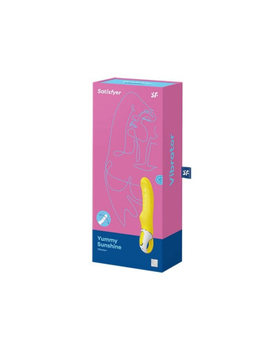 Потужний вібратор Satisfyer Vibes Yummy Sunshine з гнучким стовбуром і стимул. рельєфом, 12 режимів - Фото №3