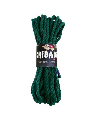 Джутова мотузка для шибарі Feral Feelings Shibari Rope, 8 м зелена - Фото №1