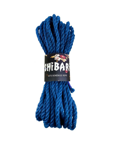 Джутова мотузка для шибарі Feral Feelings Shibari Rope, 8 м синя - Фото №1