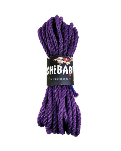 Джутова мотузка для шибарі Feral Feelings Shibari Rope, 8 м бузкова - Фото №1
