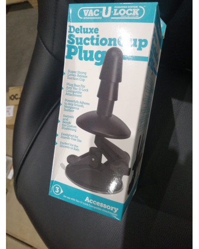 Крепление для душа с присоской Doc Johnson Vac-U-Lock - Deluxe Suction Cup Plug (мятая упаковка!!!) - Фото №4