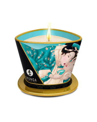 Массажная свеча Shunga Massage Candle - Island Blossoms (170 мл) с афродизиаками - Фото №1