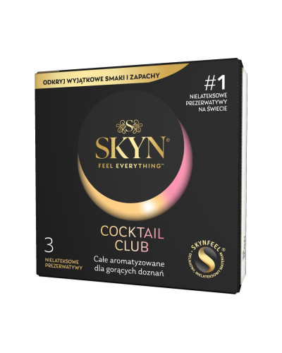 Презервативи SKYN Cocktail Club 3 шт, смаки Pina Colada, Cherry Sunrise та Passion Daiquiri - Фото №1