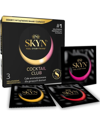Презервативи SKYN Cocktail Club 3 шт, смаки Pina Colada, Cherry Sunrise та Passion Daiquiri - Фото №2