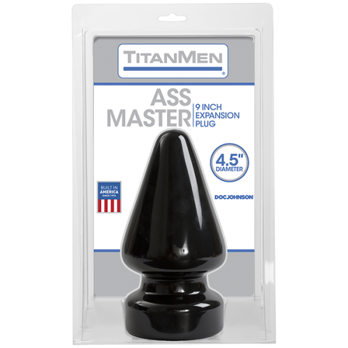Пробка для фістингу Doc Johnson Titanmen Tools – Butt Plug – 4.5 Inch Ass Master, діаметр 11,7 см