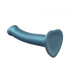 Насадка для страпону Strap-On-Me Mono Density Dildo M Blue, діам. 3,3 см, одношаровий силікон, гнучк - Фото №2