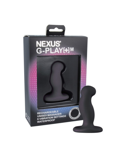 Вибромассажер простаты Nexus G-Play Plus M Black, макс. диаметр 3 см, перезаряжаемый - Фото №2