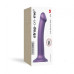 Насадка для страпона Strap-On-Me Mono Density Dildo Violet M, диам. 3,3см, однослойный силикон, гибк - Фото №4