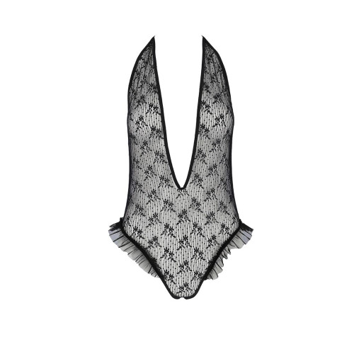 Боди монокини с глубоким декольте Passion OTAVIA BODY L/XL, black