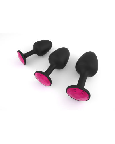 Анальна пробка Dorcel Geisha Plug Ruby L з кулькою всередині, створює вібрації, макс. діаметр 4 см - Фото №1