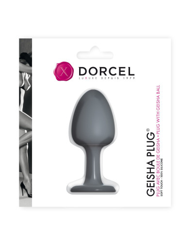 Анальная пробка Dorcel Geisha Plug с шариком внутри, создает вибрации, макс. диаметр 3,2см - Фото №2
