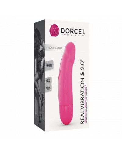 Вібратор Dorcel Real Vibration S Magenta 2.0, діаметр 3,7см, перезаряджається, для точки G - Фото №4