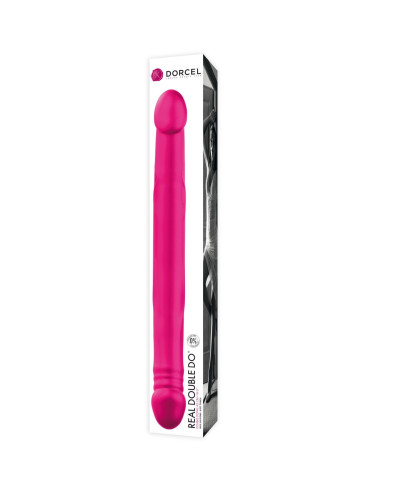 Фаллоимитатор двусторонний Dorcel Real Double Do Magenta, диаметр 4см, длина 42см - Фото №2