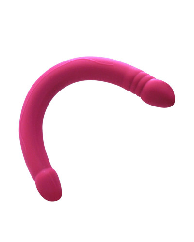Фаллоимитатор двусторонний Dorcel Real Double Do Magenta, диаметр 4см, длина 42см - Фото №3
