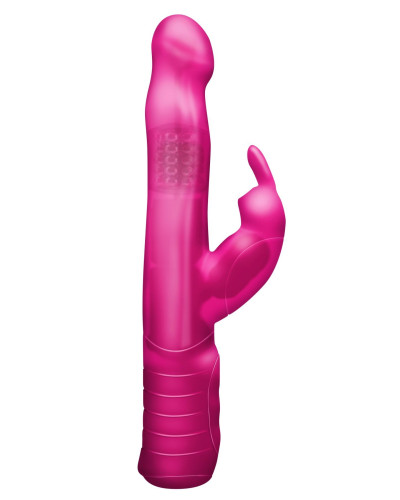 Вибратор-кролик Dorcel Baby Rabbit Pink с жемчужным массажем и вращающейся головкой - Фото №1