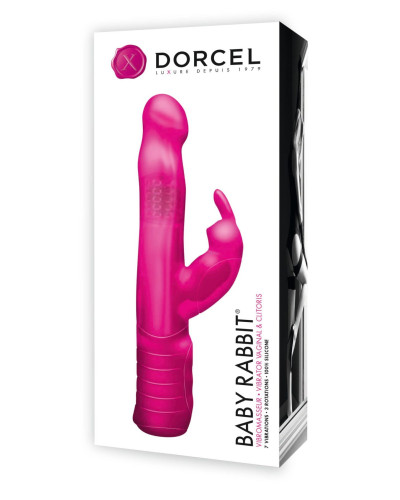 Вибратор-кролик Dorcel Baby Rabbit Pink с жемчужным массажем и вращающейся головкой - Фото №2