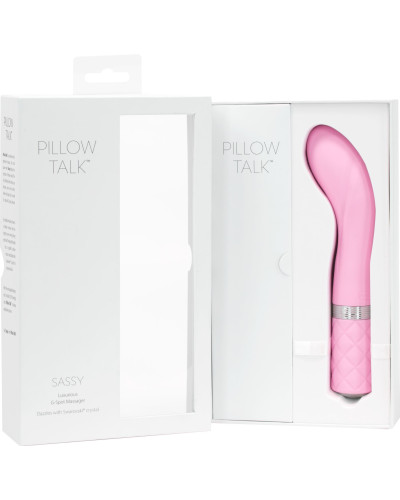 Розкішний вібратор Pillow Talk - Sassy Pink з кристалом Сваровські для точки G, подарункова упаковка - Фото №11