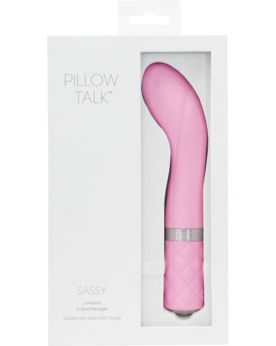 Розкішний вібратор Pillow Talk - Sassy Pink з кристалом Сваровські для точки G, подарункова упаковка - Фото №9