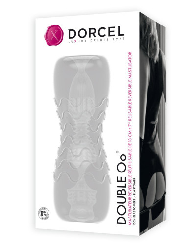 Мастурбатор Dorcel Double OO, двусторонний, два рельефа - Фото №2
