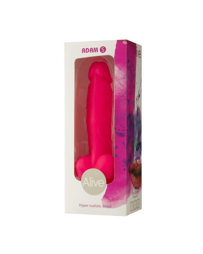 Фаллоимитатор Alive Adam Pink S, двухслойный, силикон+ Silexpan, диаметр 3,5см - Фото №2