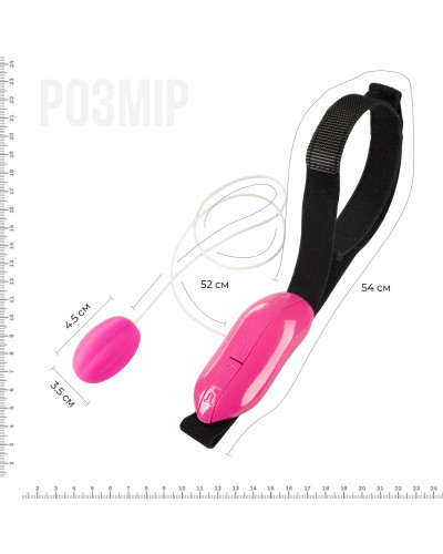 Виброяйцо Adrien Lastic Playball для стимуляции точки А, с турборежимом, крепление к ноге - Фото №2