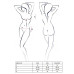 Комплект білизни Passion Exclusive BRIDA SET OpenBra 2XL/3XL black трусики-танга пояс відкритий ліф - Фото №4
