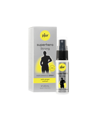 Пролонгирующий спрей pjur Superhero Strong Spray 20 ml, с экстрактом имбиря, впитывается в кожу - Фото №4
