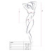 Бодистокинг Passion BS035 pink, боди, имитация топа и трусиков - Фото №4