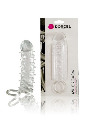 Насадка на член Dorcel Mr. Orgasm с кольцом для мошонки, ультрастимулирующий рельеф - Фото №4