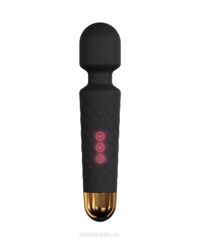 Мінівібромасажер Dorcel Wand Wanderful Black потужний, водонепроникний, 18 режимів роботи - Фото №1