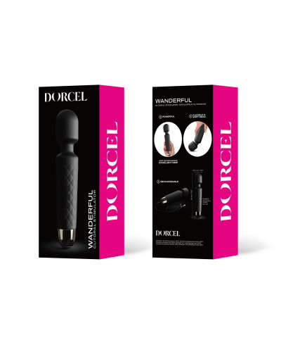 Мінівібромасажер Dorcel Wand Wanderful Black потужний, водонепроникний, 18 режимів роботи - Фото №5