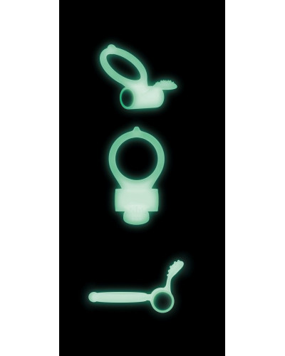 Ерекційне кільце Dorcel Power Clit White PHOSPHO з вібрацією, біле, світиться в темряві - Фото №3