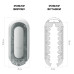 Мастурбатор Tenga Flip Zero White, змінна інтенсивність стимуляції, розкладний - Фото №2