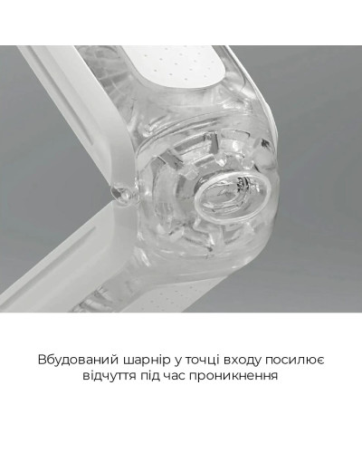 Мастурбатор Tenga Flip Zero White, змінна інтенсивність стимуляції, розкладний - Фото №5