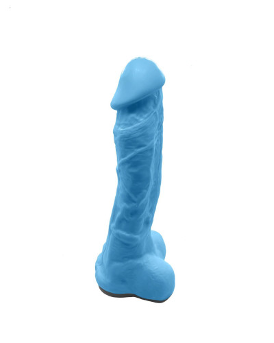 Крафтове мило-член із присоскою Чистый Кайф Blue size XL, натуральне - Фото №1