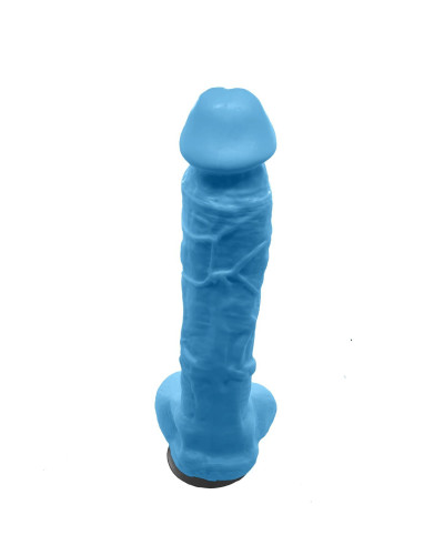 Крафтове мило-член із присоскою Чистый Кайф Blue size XL, натуральне - Фото №3