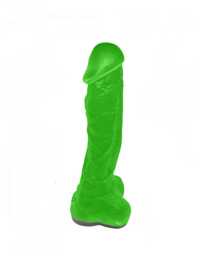 Крафтове мило-член із присоскою Чистый Кайф Green size XL, натуральне - Фото №1
