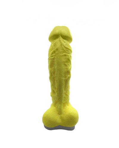 Крафтовое мыло-член с присоской Чистий Кайф Yellow size XL, натуральное - Фото №2